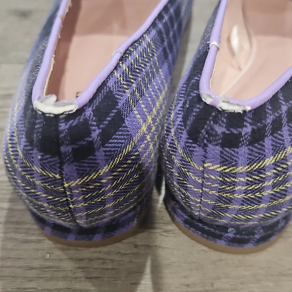 Elle kids purple plain flats... Size 1 girls